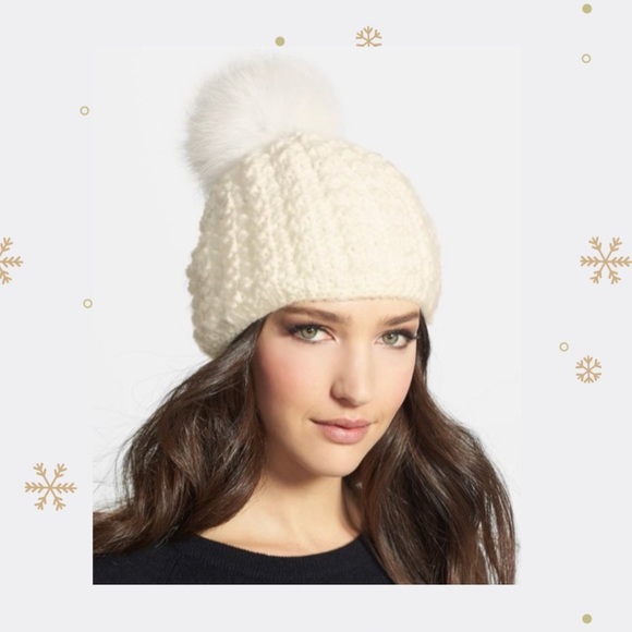 Kyi Kyi Genuine Fox Pompom Hat main image 12